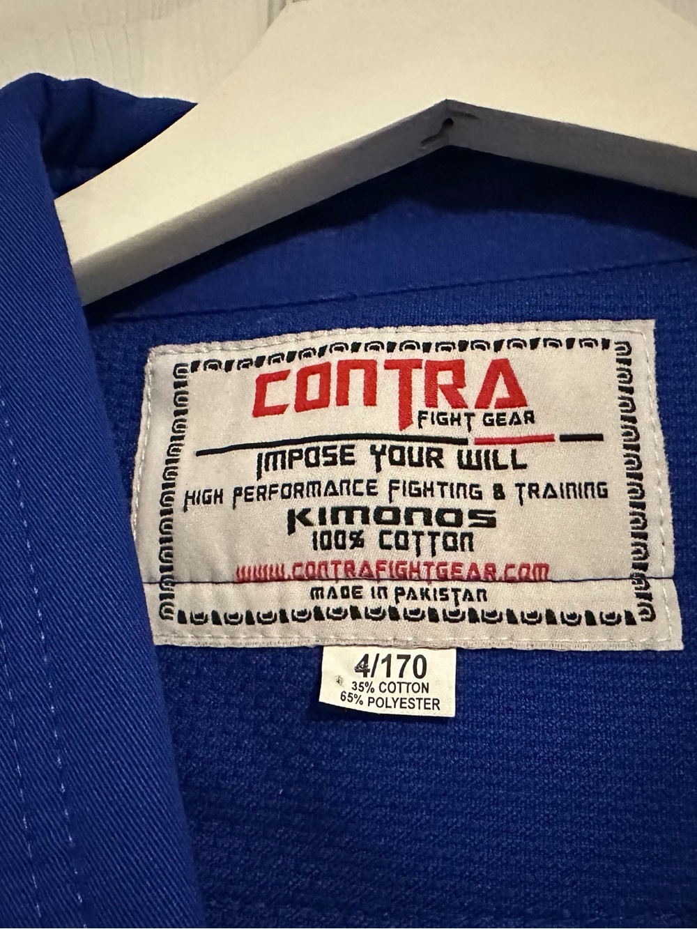 CONTRA Fight Gear Blue Gi Jacket size Med (men’s)‎ - 4 sets available